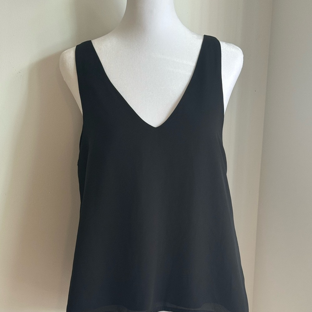 Tobi Black V-Neck Tank Top